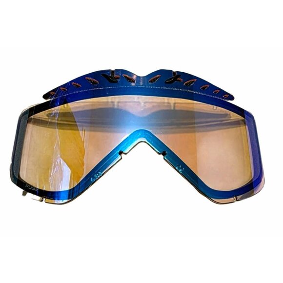 2 Smith Fuse Replacement Goggle Lens Ski Snowboard Amber Black Blue Cleaning Bag - Picture 9 of 11